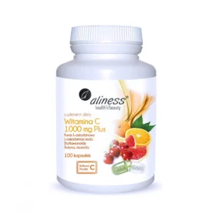 Witamina C 1000 mg PLUS (100 kaps) Odporność Aliness