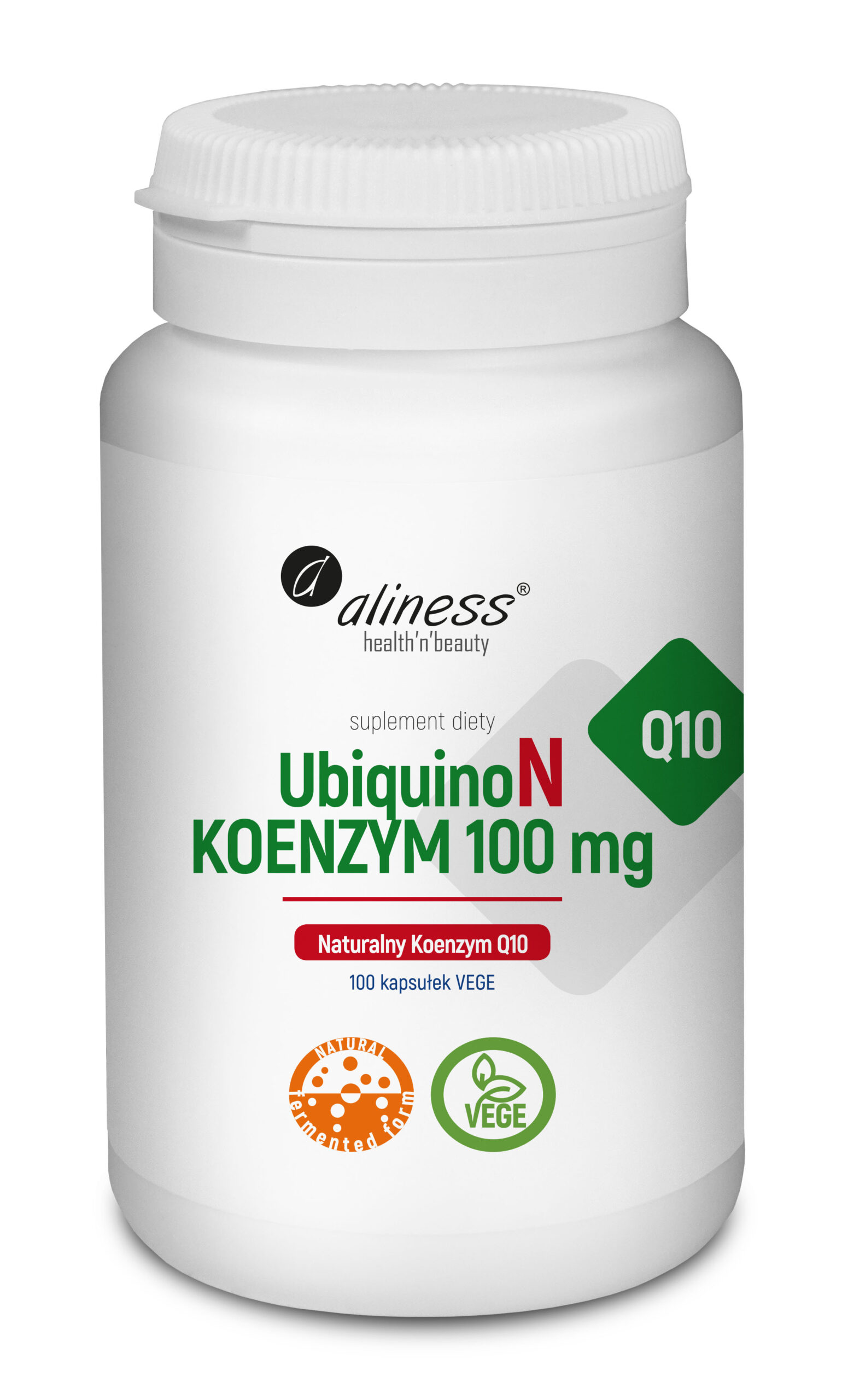 Naturalny KOENZYM Q10 100 mg x 100 kaps. Aliness