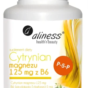 Aliness Cytrynian Magnezu 125 mg Z B6, 100 kapsułek