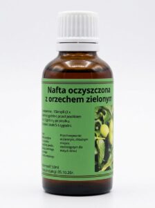 Pradawna Nafta Oczyszczona (Petroleum) + wyciąg z zielonego orzecha.Oczyszczona 3 razy.